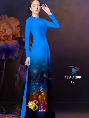 Vải Áo Dài Hoa In 3D AD YDAD299 30